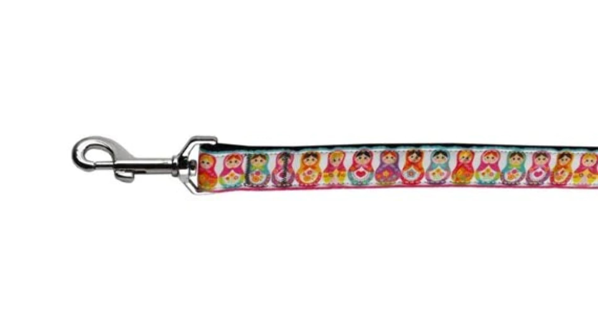 Pet Dog & Cat Nylon Collar or Leash, &quot;Pretty Nesting Dolls&quot; SM Collar