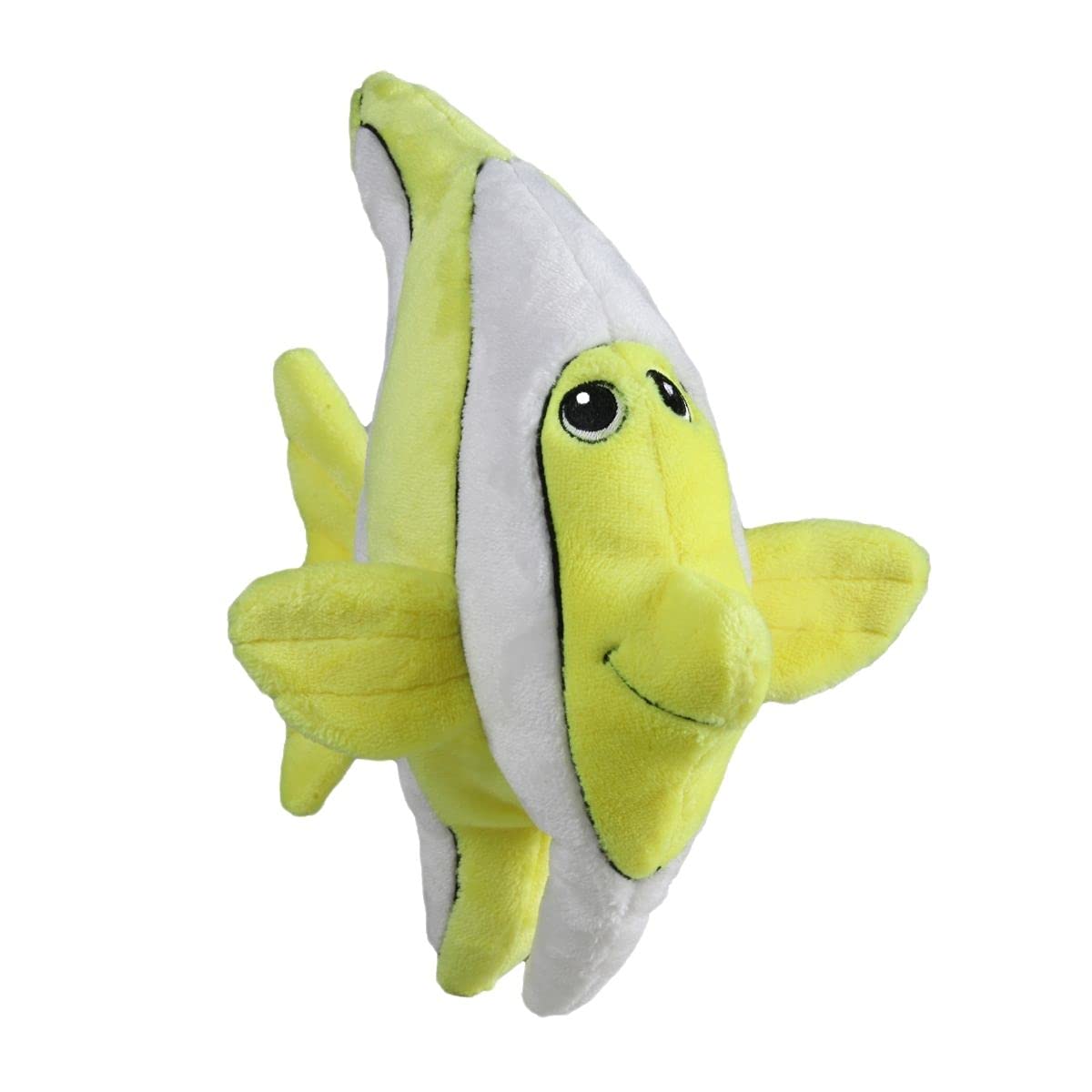 Smartpetlove Snuggle Puppy Tender-Tuffs Big Shots - Large Plush Dog Toys For Medium And Large Breeds - Stuffed Yellow Angelfish 