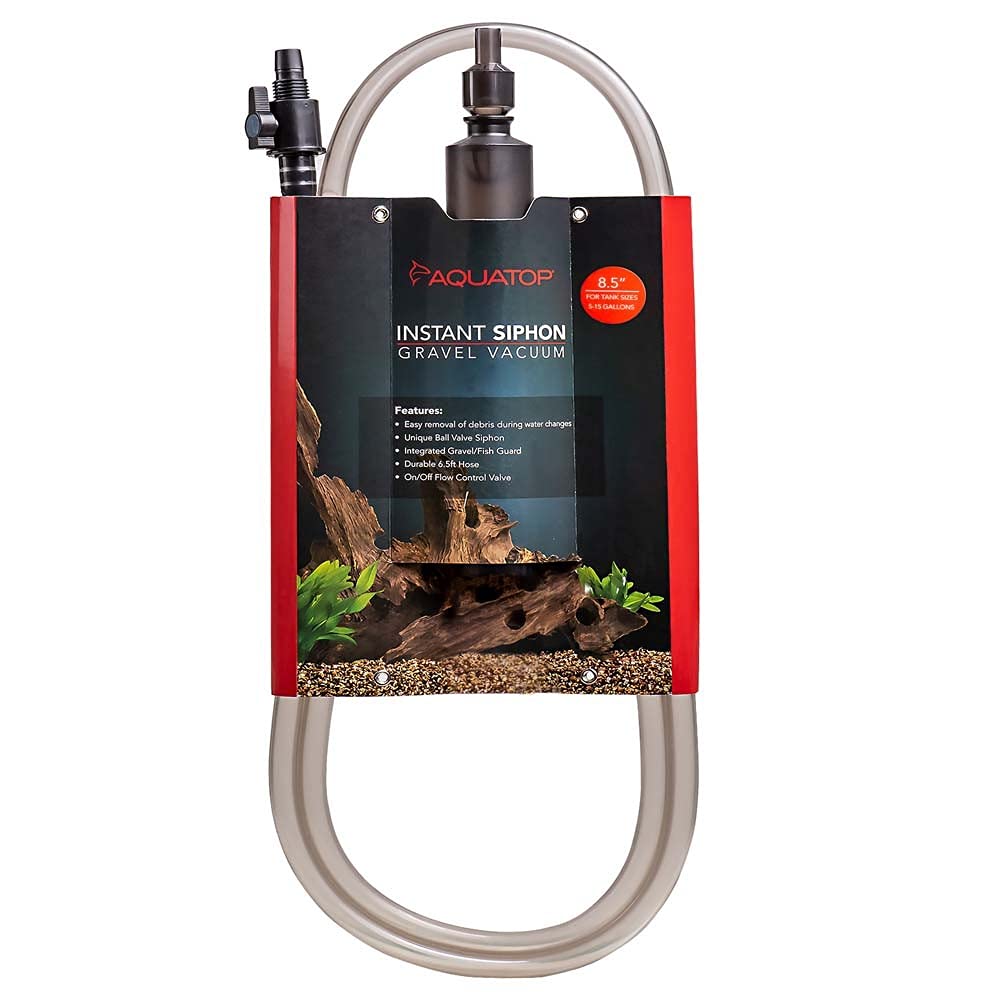 Aquatop Aquarium Fish Tank Gravel Vacuum Cleaner (8.5 Inch)