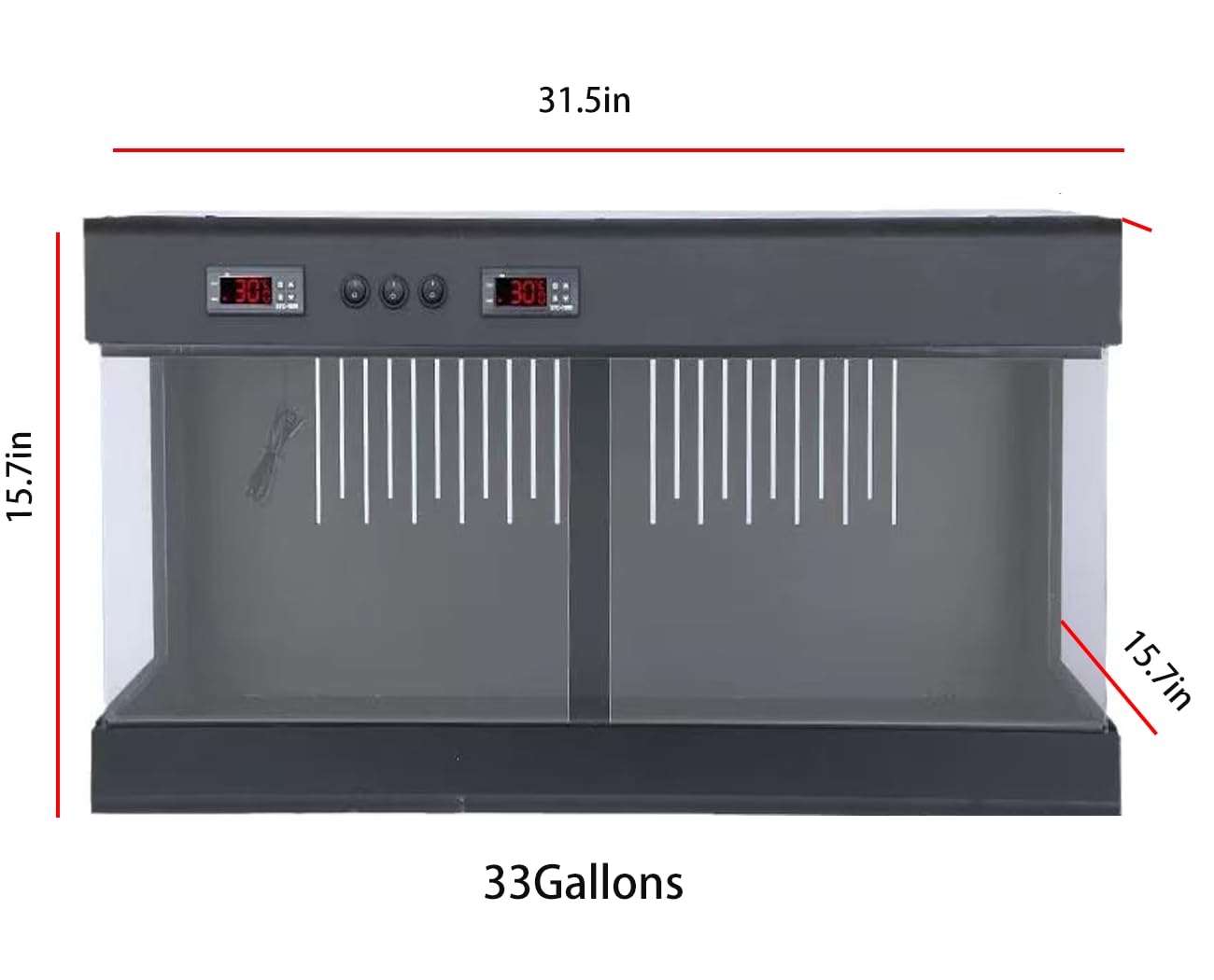 Pvc Terrarium, Reptile Tanks Enclosure For Ball Python Snake Gecko Bearded Dragon, Pvc Lounge Habitat With Glass Sliding Door An