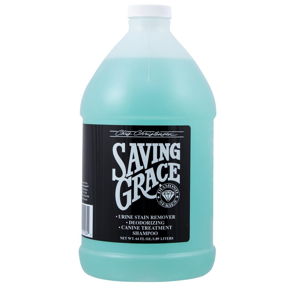Chris Christensen Saving Grace Canine Treatment Shampoo, Dog Shampoo, Groom Like a Professional, Urine Stain Remover, Deodorizin