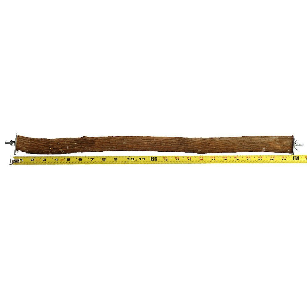 Polly'S Full Length Hardwood Bird Perch, 24-Inch, (26' Including Hardware), Brown (50800)