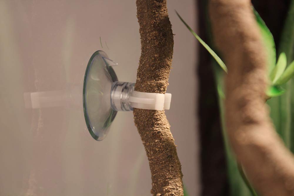 Pinvnby Bearded Dragon Hammock Jungle Climber Vines Flexible Reptile Leaves With Suction Cups Habitat Decor For Climbing, Chameleon, Lizards, Gecko, Snakes