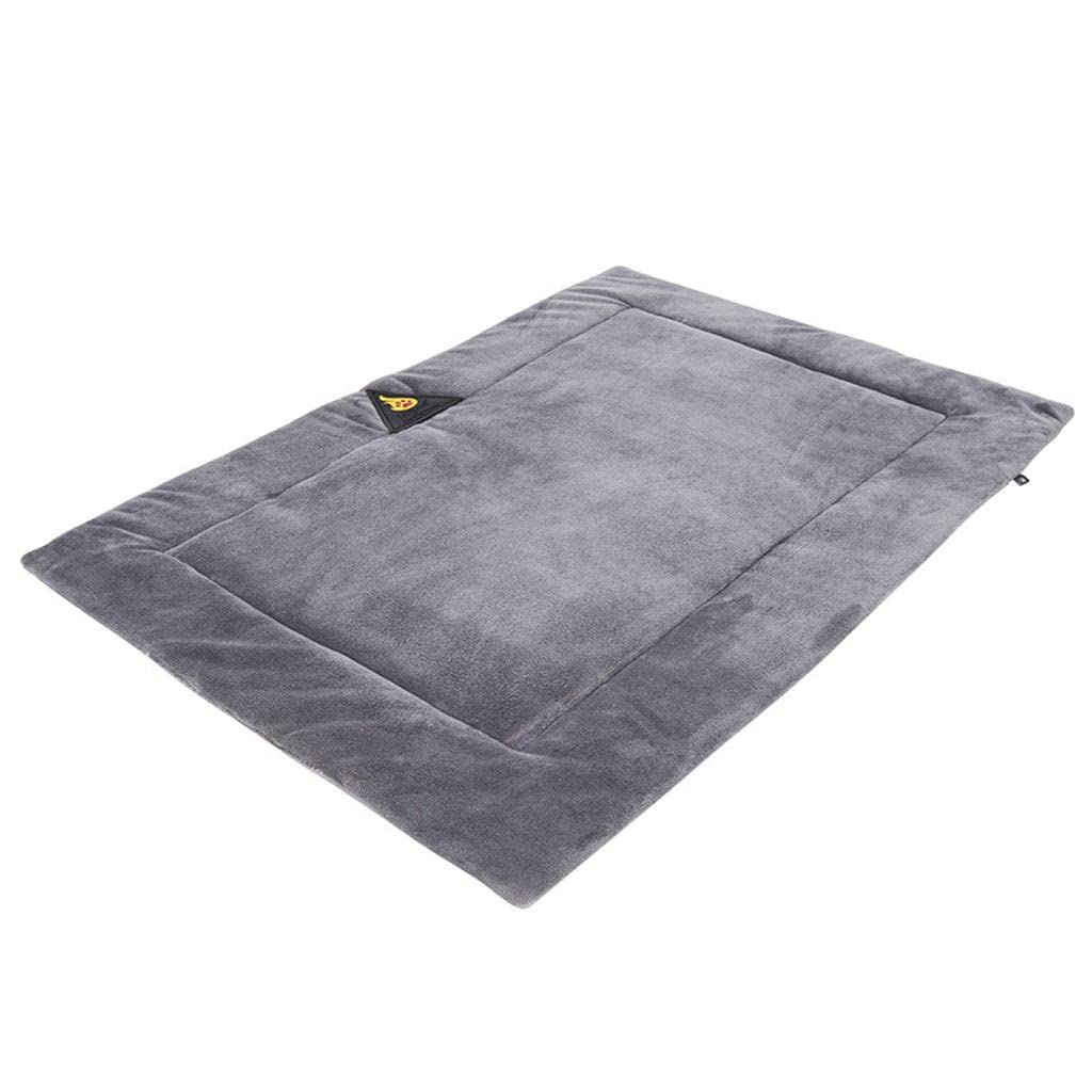 FABLOFT Dog Bed Mat Blanket Pet Crate Cushion Home Travel PUY Kitten Sleeping Pad Gray XL