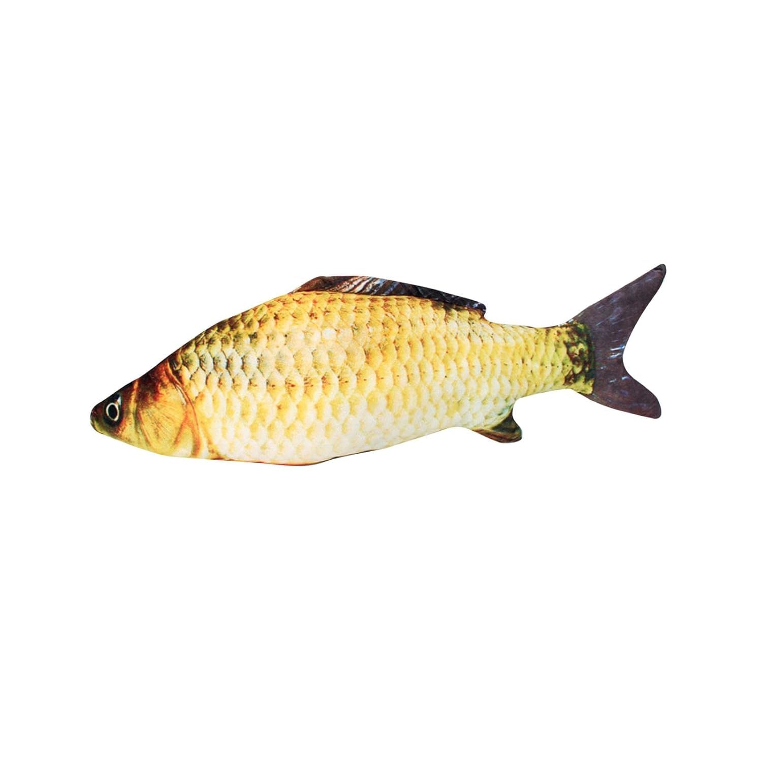 Chumspet Plush Catnip Fish Toy For Cats, Soft Stuffed Crucian Carp, Simulation Fish Toy (Pack Of 1) 18Cm