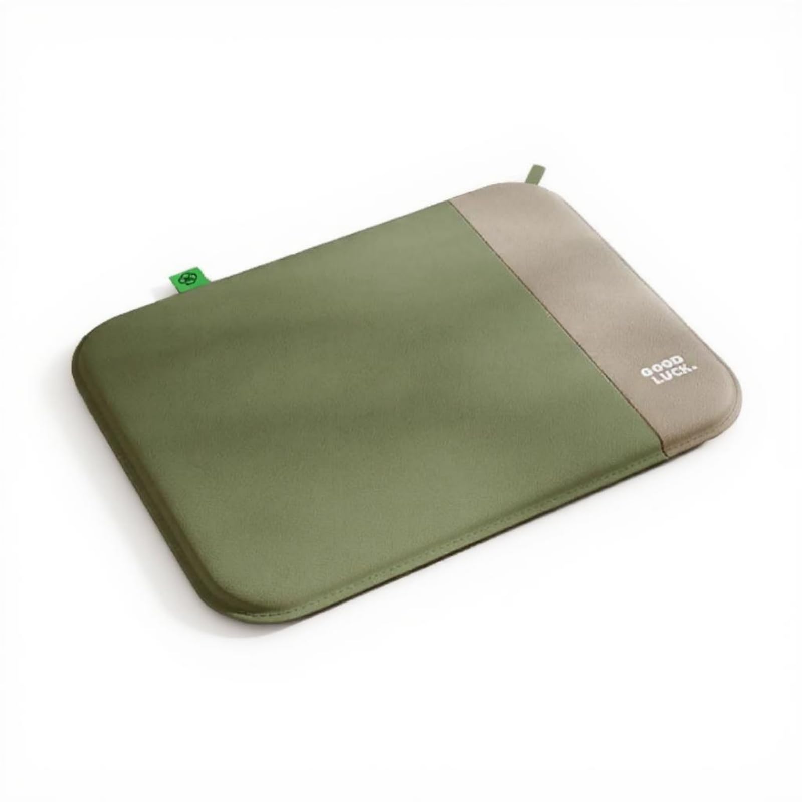HEAVENGLOW Orthopedic Dog Bed Waterproof PU Leather Removable Cover Suitable for Average and Small Animals Dark Green 76 * 55cm