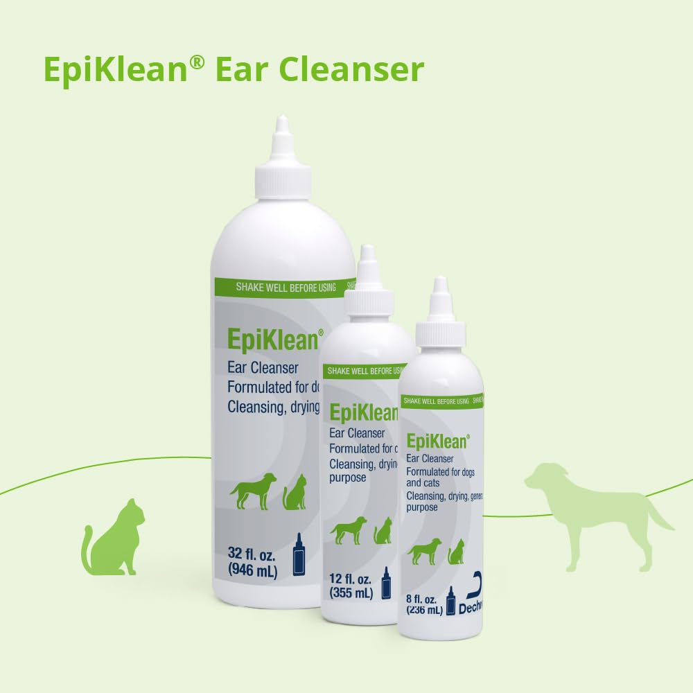 EpiKlean Ear Cleanser for Dogs and Cats, 12 oz