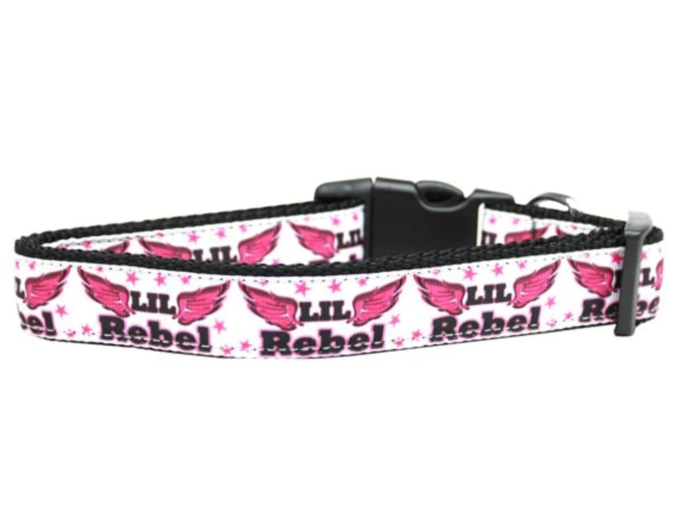 Pet Dog & Cat Nylon Collar or Leash, &quot;Lil Rebel&quot; LG Collar
