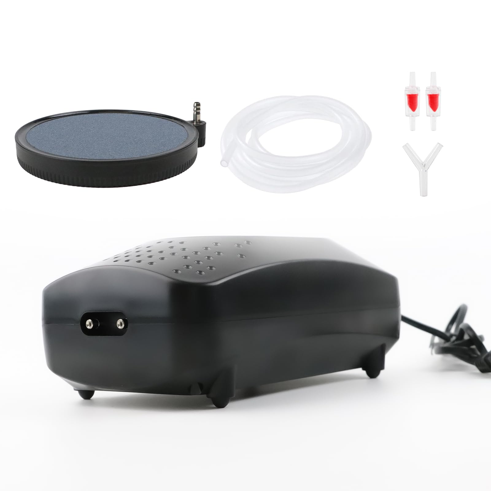 Providing a Comfortable Oxygen Massage for Fish,12W Dual-Outlet Ultra-Quiet Aquarium Air Pump - Adjustable Flow Rate, Suitable f