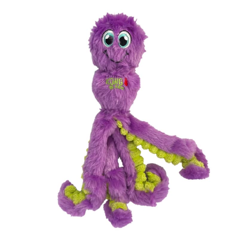 Kong Wubba Octopus Tug And Fetch Squeak Dog Toy Assorted Colors (Small (2 Pack))