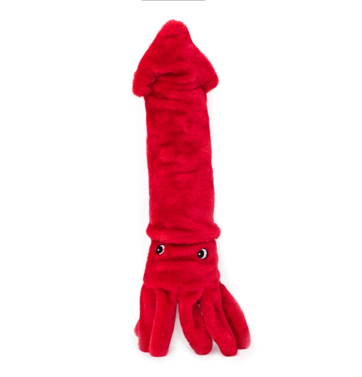 Zippypaws Jigglerz - Zippy Paws Dog Beach Toy For Large And Small Dogs, Sea Animal Plush Toy With No Stuffing, Ocean Animals Themed Squeaky Interactive Dog Toys With Crinkle Head And Tail, Squid
