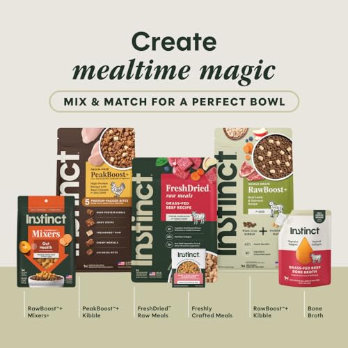 Instinct Raw Boost Small Breed, Natural Dry Dog Food with Freeze Dried Pieces, High Protein, Grain Free Recipe - Real Beef, 3.5