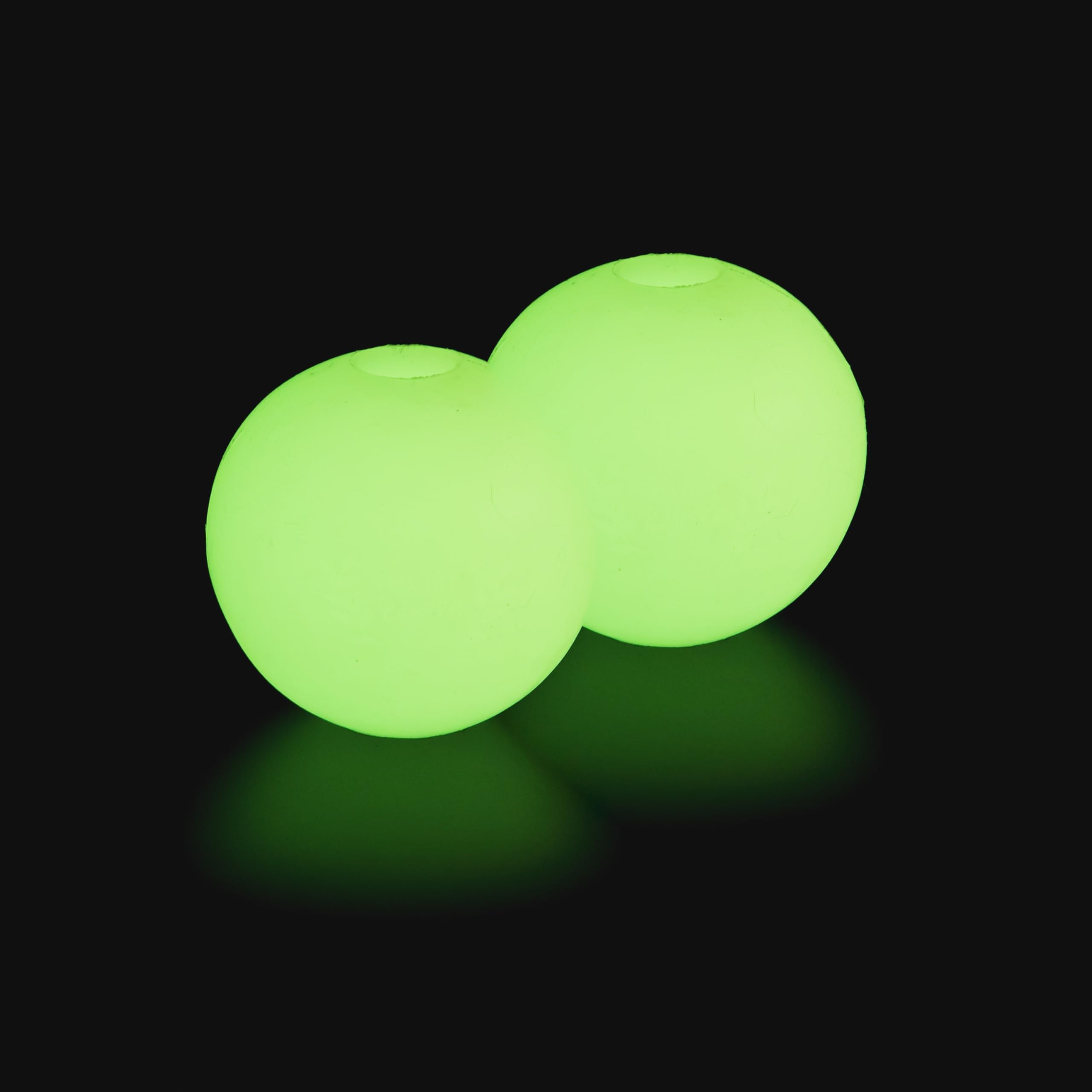Harry Barker Rubber Balls And Rubber Chew Stick, Rubber Bone For Dogs - 2.5'' Glow Balls