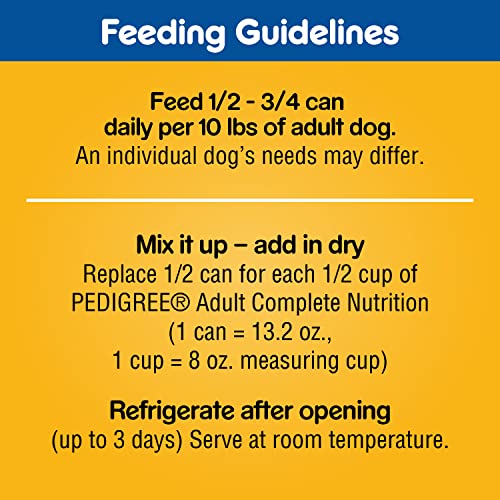 PEDIGREE CHOICE CUTS IN GRAVY Adult Canned Soft Wet Dog Food Variety Pack, with Beef and Country Stew, 13.2 oz. Cans (Pack of 12