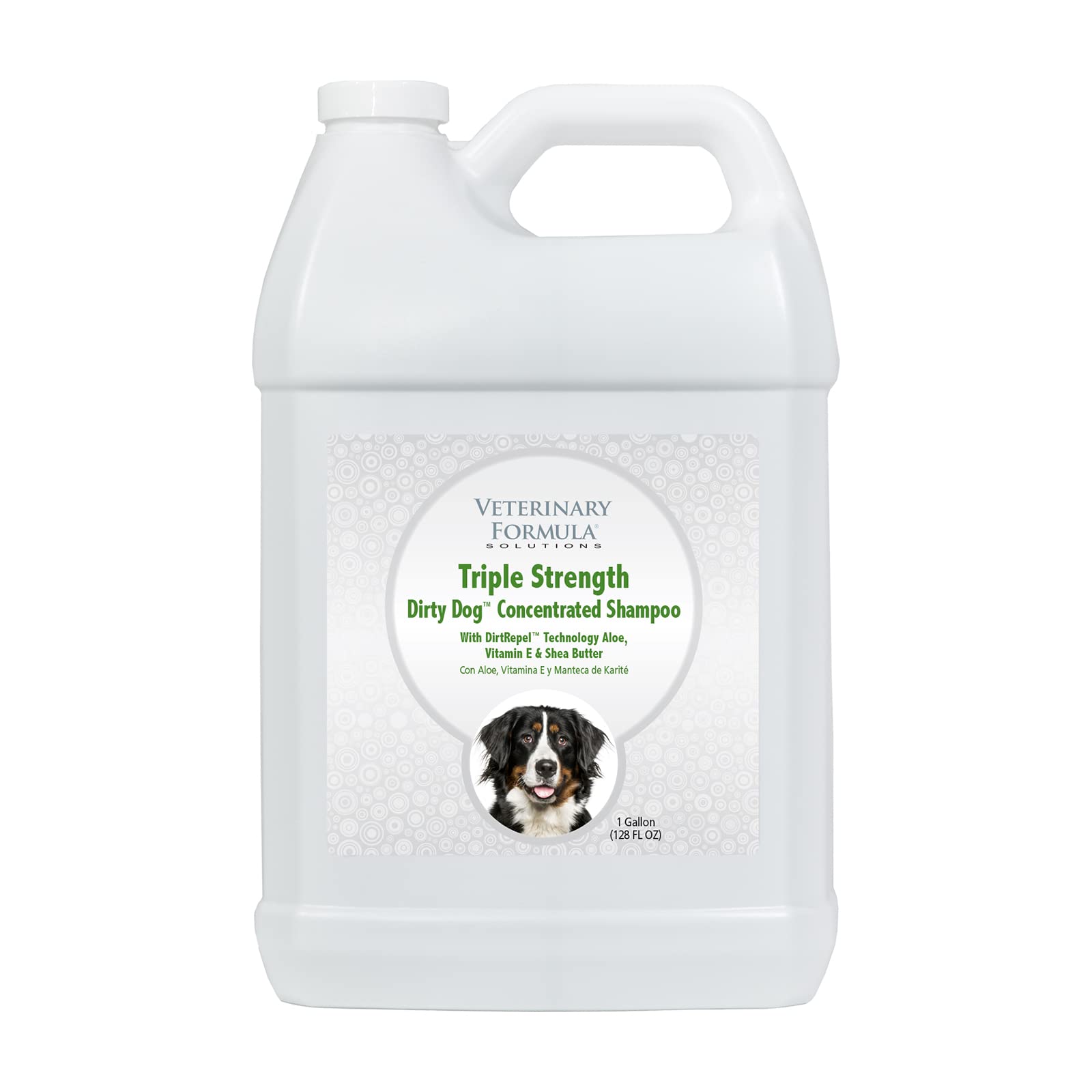 Veterinary Formula Solutions Triple Strength Dirty Dog Concentrated Shampoo, 1 Gallon - DirtRepel Technology Cleans Extra Dirty 