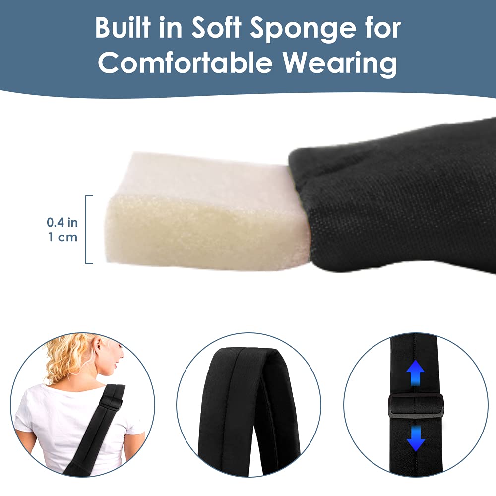 Lukovee Pet Sling, Hand Free Dog Sling Carrier Adjustable Padded Strap Tote Bag Breathable Cotton Shoulder Bag Front Pocket Safe