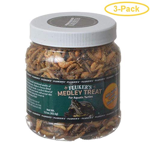 Flukers Medley Treat for Aquatic Turtles 1.5 oz  Pack of 3