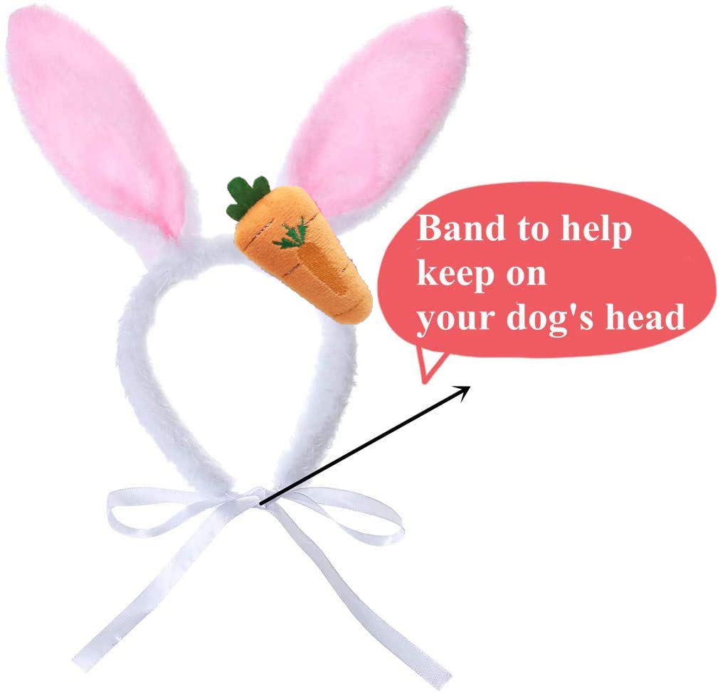 Bunny Ears Headband For Dogs And Easter Dog Bandana
