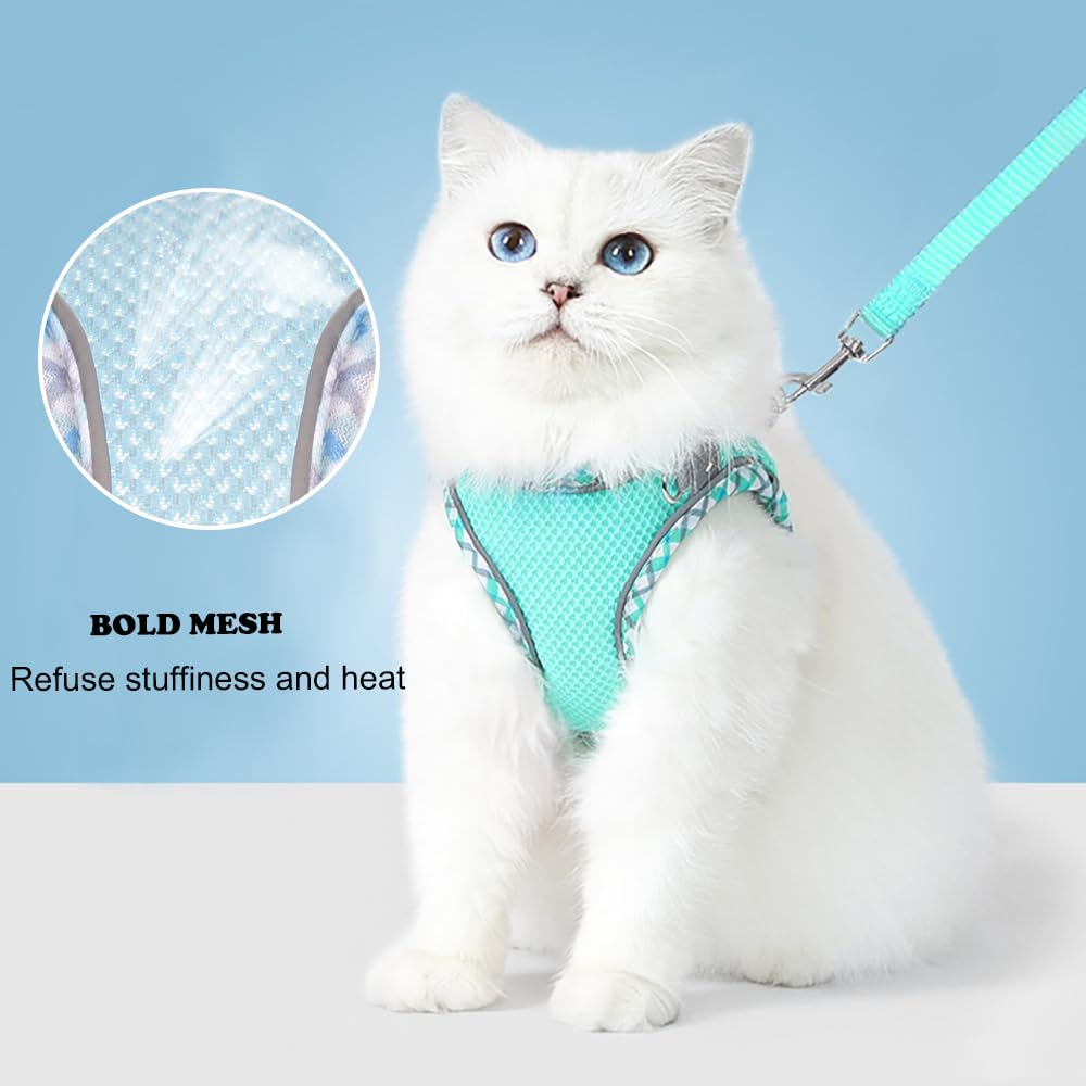 Dog Harness and Leash Set, No Pull Adjustable Reflective Pet Harness for Small Medium Dogs, Easy Walk Step in Vest Harness Outdo