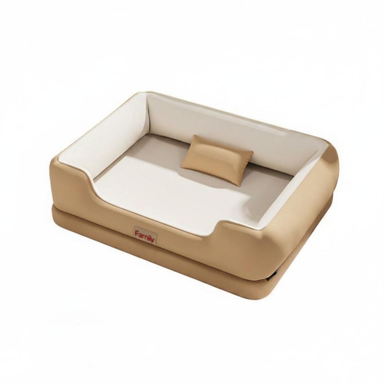 LOOM TREE Waterproof RaisedBorder Dog Bed Tear Resistant Washable Dog Mattress YearRound Use Washable Pet Bed Easy to Clean fo
