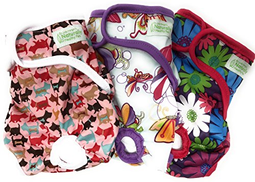 Dr. Judy Morgans Naturally Healthy Pets Washable Reusable Dog Diapers (Small)