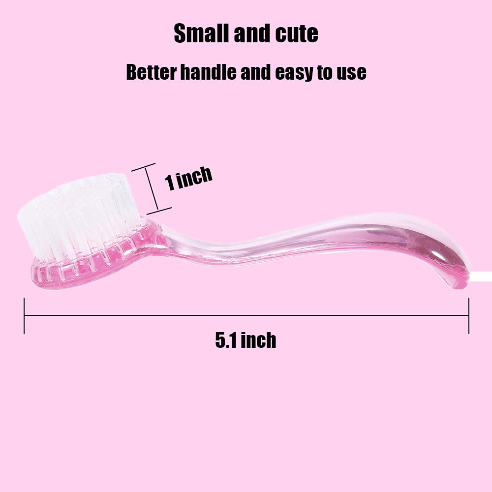 Woledoe 2Pcs Hamster Brush And Comb, Fit Guinea Pig, Ferrets, Rats, Chinchilla, Bunny - Pink