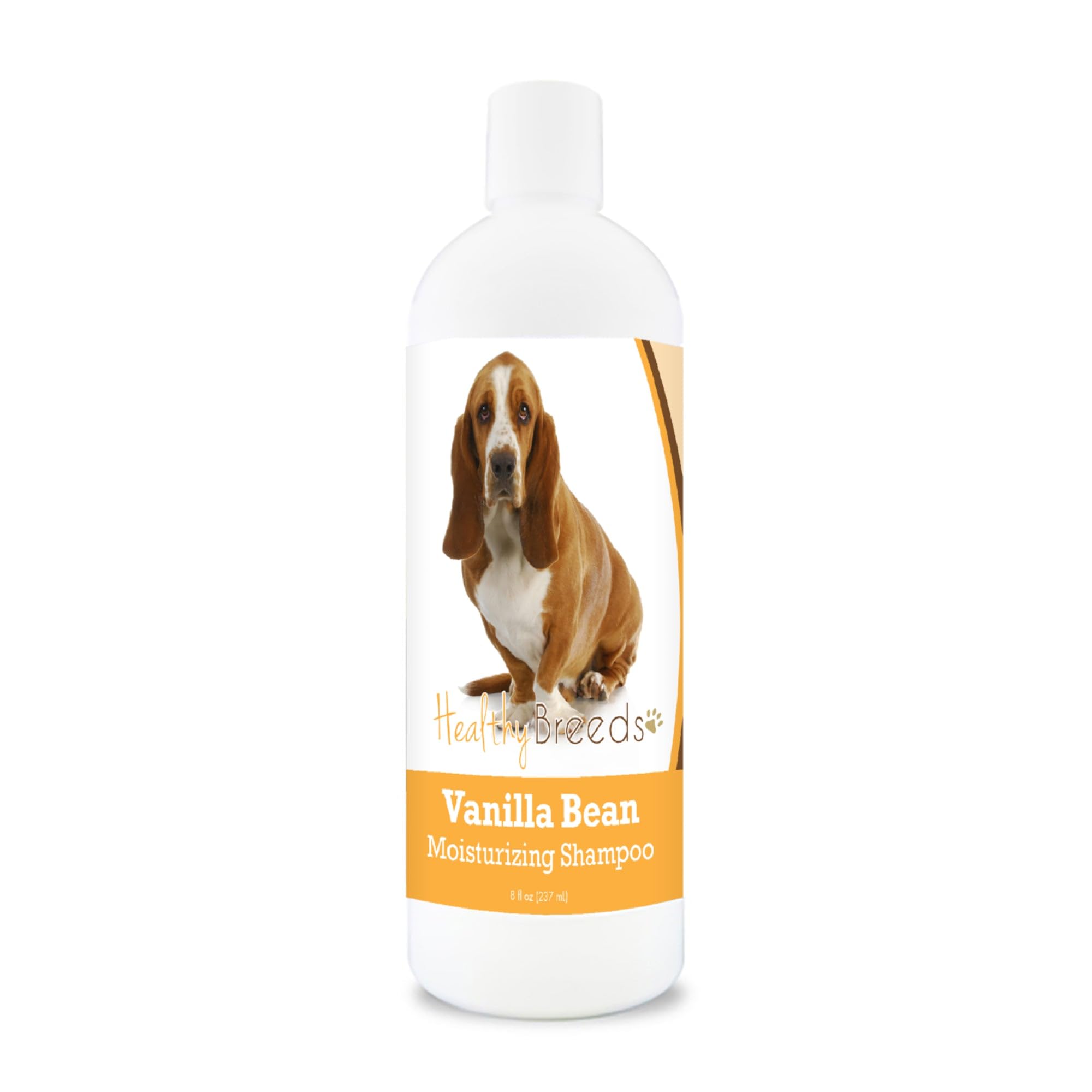 Healthy Breeds Basset Hound Vanilla Bean Moisturizing Shampoo + Conditioner - With Vitamins A, D, E + Coconut Oil - 8 Oz
