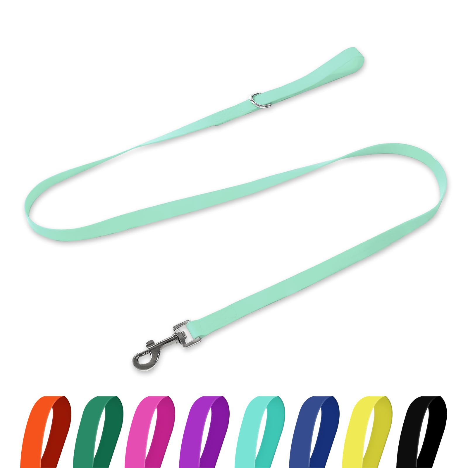 Kidding Pets Waterproof Dog Leash, 5/6 FT Durable Odor-Proof Dog Leashes with Strong Metal Hooks Fits Small Medium or Large Dogs