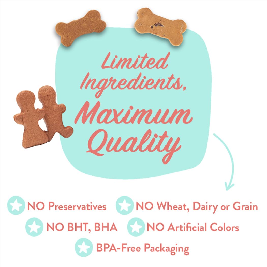 Portland Pet Food Company Bacon Dog Treats Healthy Biscuits for Large Medium & Small Dogs - Grain-Free, Human-Grade, All Natural