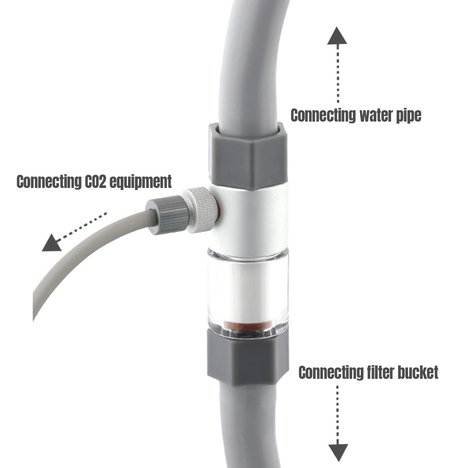 Terizger Co2 Diffuser,Carbon Dioxide Atomiser Bubble Counter Aquarium Inline Co2 Atomizer For Planted Aquarium,Aquarium Diffuser