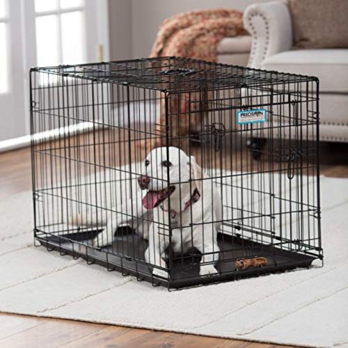 Precision Pet Products Two Door Provalue Wire Dog Crate, 42 Inch, For Pets 70-90 Lbs, With 5-Point Locking System
