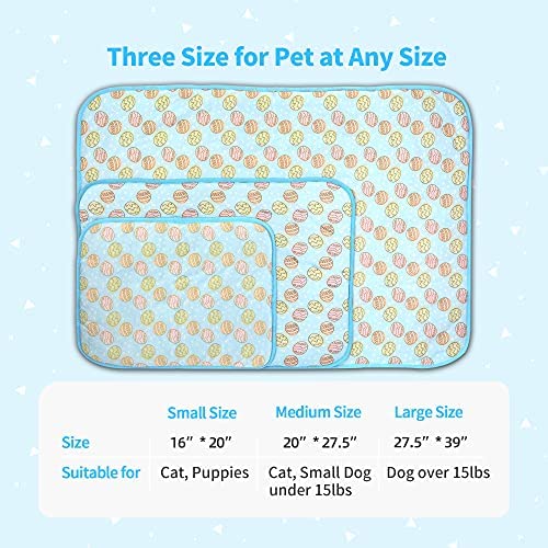 Nwk Pet Cooling Mat -27.5 X 20 Ice Silk Cooling Mat For Dogs & Cats Portable & Washable Pet Cooling Blanket, Car Seats, Beds For