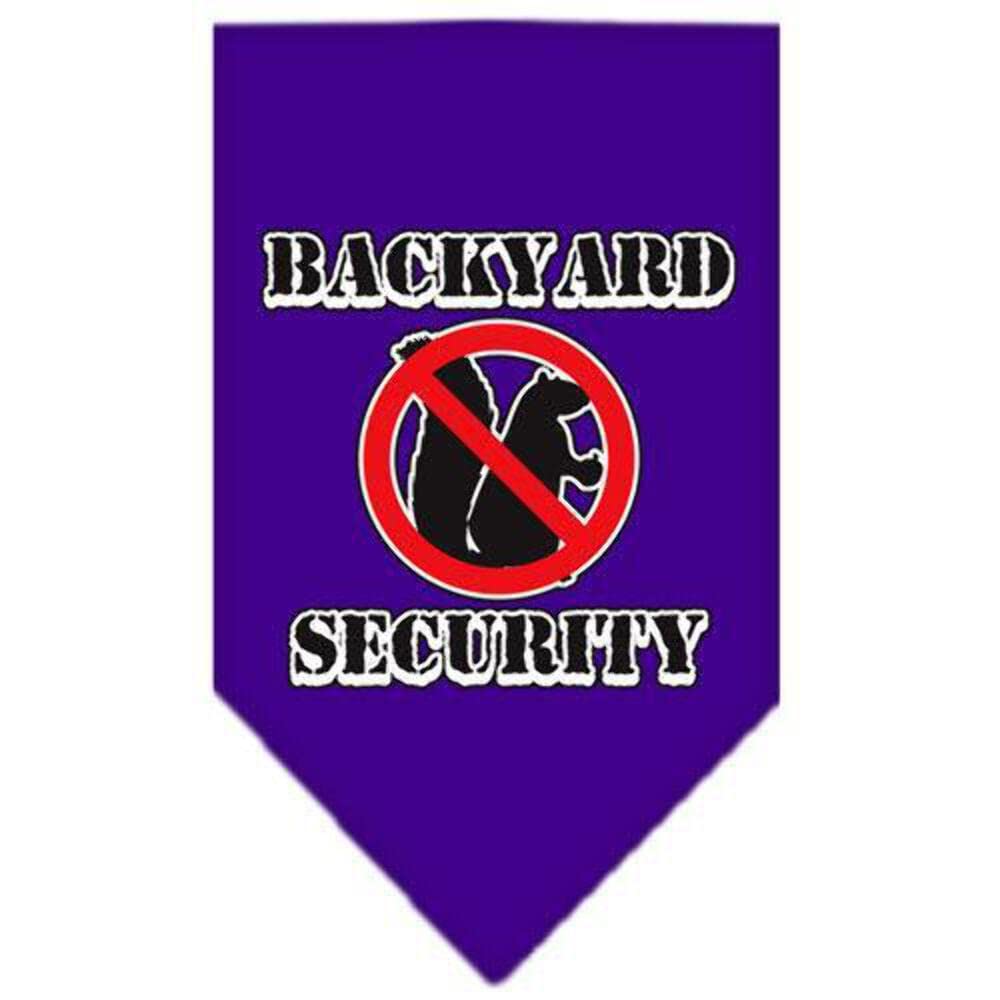 Mirage Pet Products Backyard Security Screen Print Bandana for Pets, Large, Purple