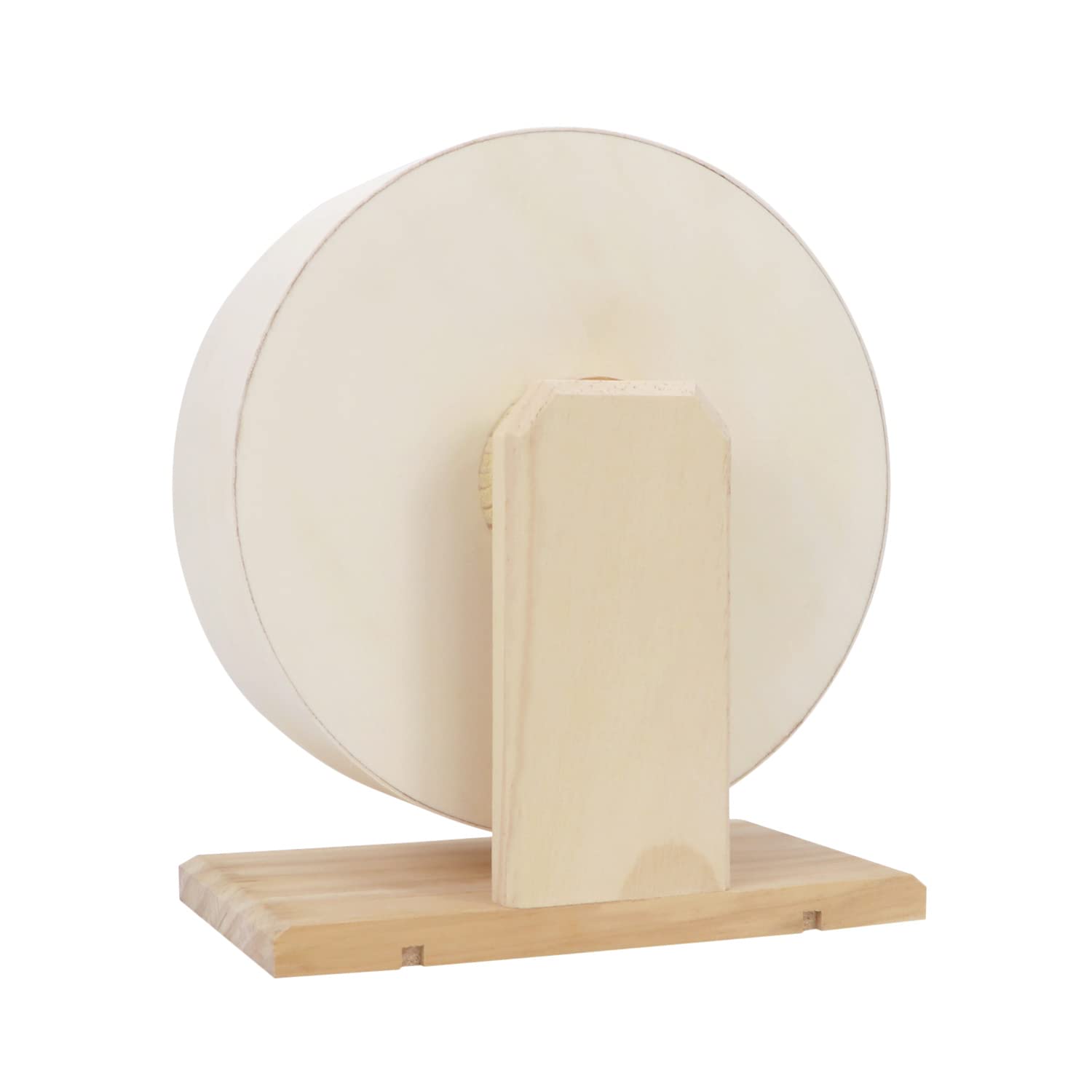 Small Pets Exercise Wheel Hamster Wooden Mute Running Spinner Wheel Play Toy For Rat Gerbil Mice Chinchillas Hedgehogs Guinea Pigs (M)