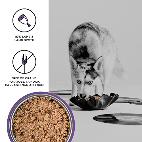BIXBI Liberty Grain-Free Canned Wet Dog Food, Lamb Recipe, 12.5 oz. Cans (Pack of 12)