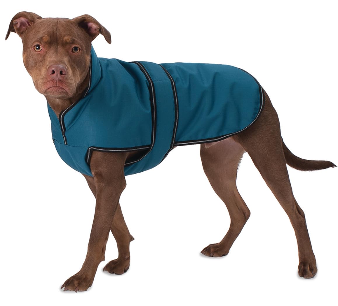 Petrageous 7303Txl Juneau Waterproof Winter Dog Coat With Full Chest Coverage And Leash Opening - 23-Inch Long Heavyweight Jacke