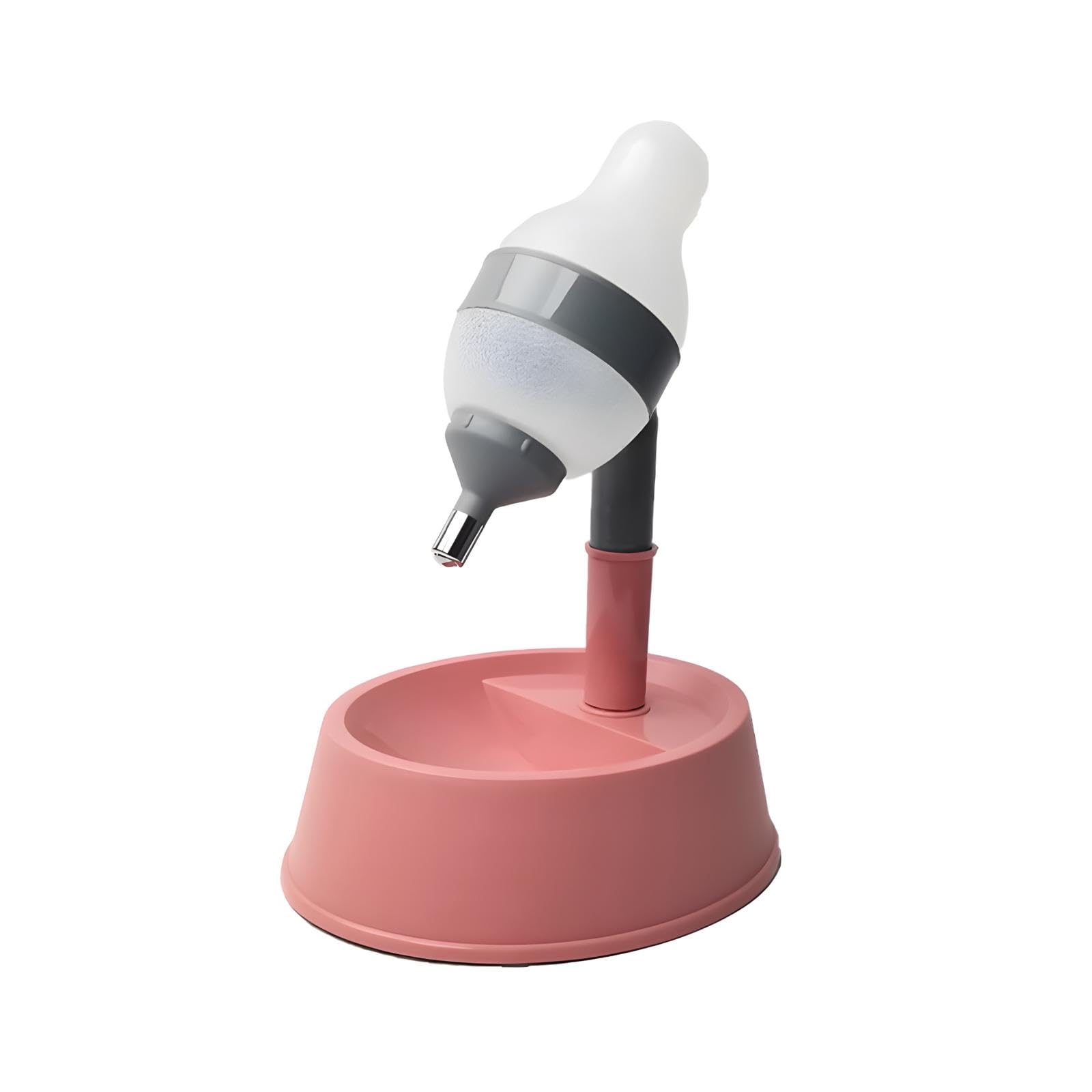 Nacoco Pet Standing Water Dispenser Cat Dog Standing Bowl With Detachable Pole Automatically Feeding Water Height Adjustable(Gre