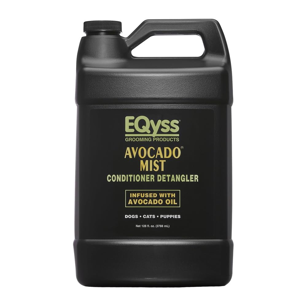 EQyss Avocado Mist Pet Spray Conditioner - Shines, Conditions, and Reduces Shedding, Weightless Leave in Spray - for Dogs, Cats,