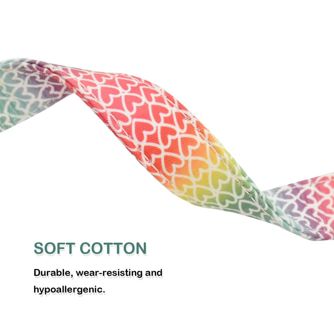 2 Pcs Cotton Dog Collar Soft Cute Flower -3 Sizes Soft Nylon Puppy Collar Adjustable For Girl Female Small Medium Large Dogs(01S