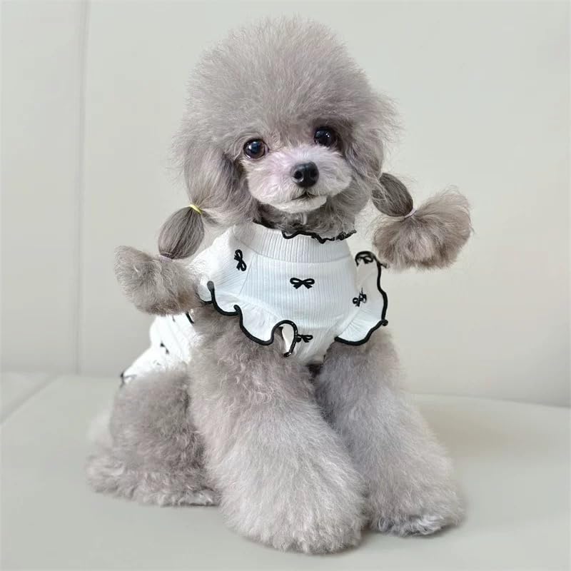 Yoolhamy Small Dog Clothes Extra Small Dogs Spring Summer Dress Cute Soft And Breathable Outfits For Female Chihuahua Shih Tzu Y