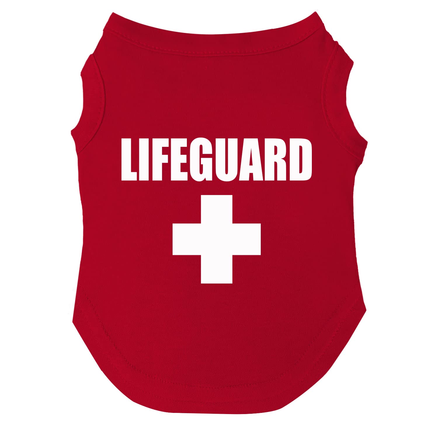 Lifeguard Dog Tee Shirt Sizes For Puppies, Toys, And Large Breeds (53 Red 6X-Large)