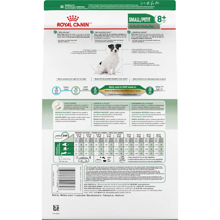 Royal Canin Small Adult 8+ Dry Dog Food, 2.5 lb bag