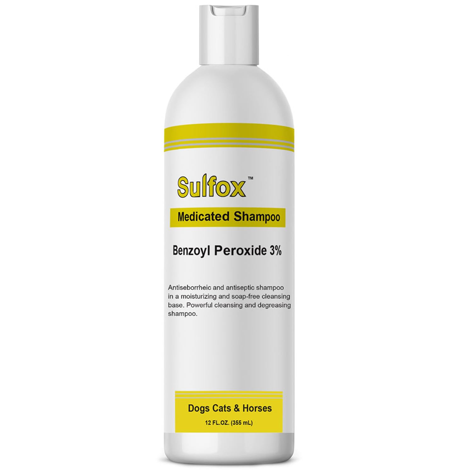 HealthyPets Sulfox Shampoo for Pets - Powerful Cleansing and Degreasing - Relief of Scaling and Itching - Skin Infection - Antib