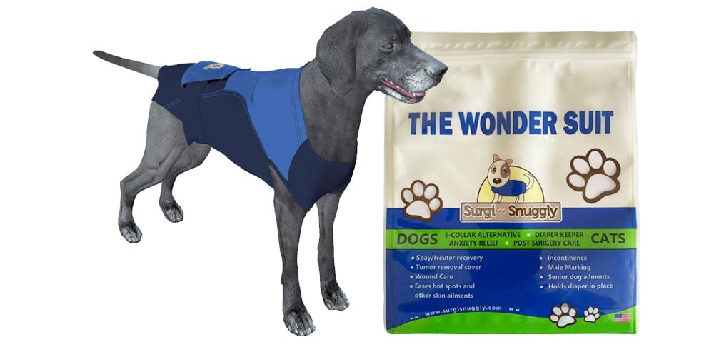 Surgi~Snuggly Disposable Dog Diapers Keeper Fits Male Or Female Dogs with American Textile and Wrap Around Legs for Superior Fit