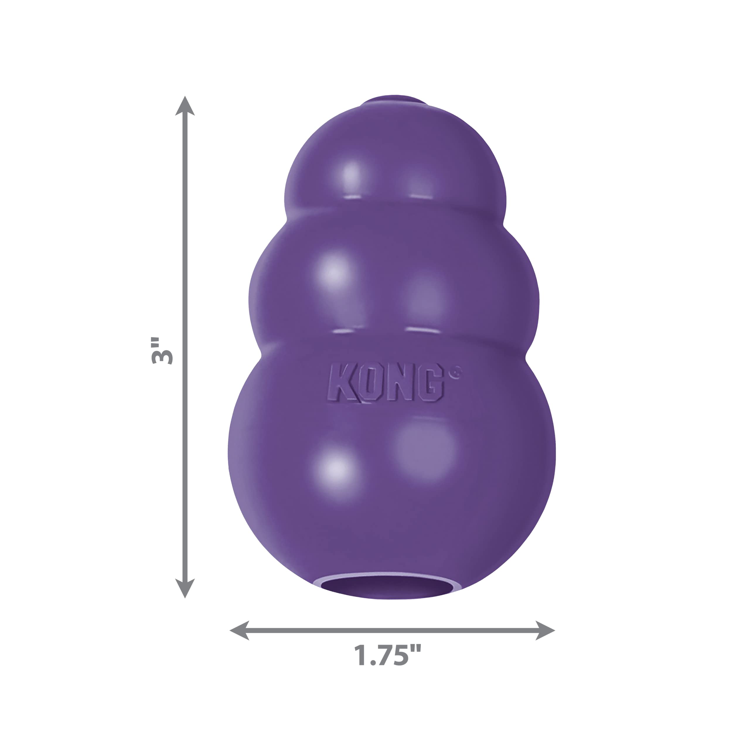 KONG - Senior Dog Toy - Gentle Natural Rubber - Fun to Chew, Chase and Fetch - For Small Dogs
