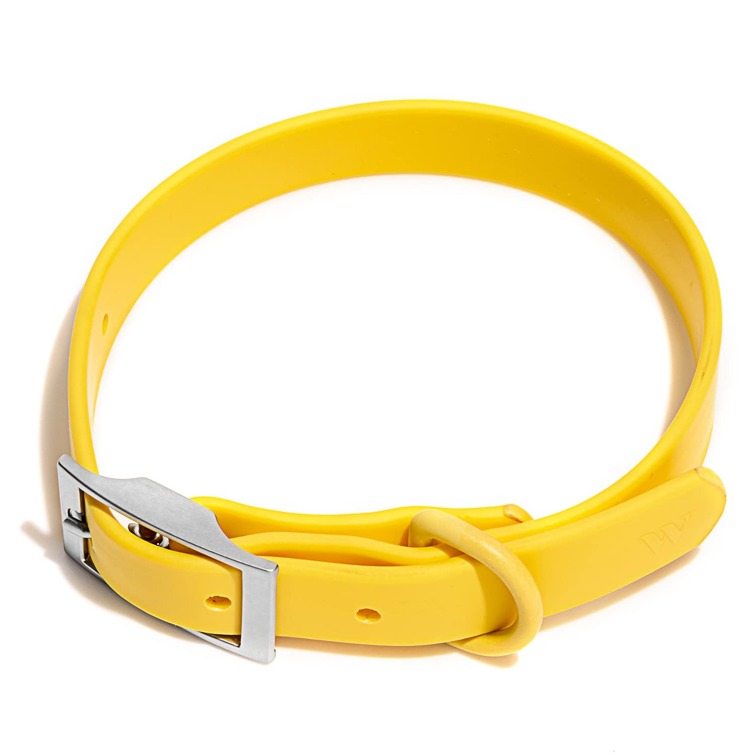 Wild One Dog Collar, Easy-Clean, All Weather Flex-Poly Strap With Metal, Durable, Dirt And Odor Resistant (Butter, M)