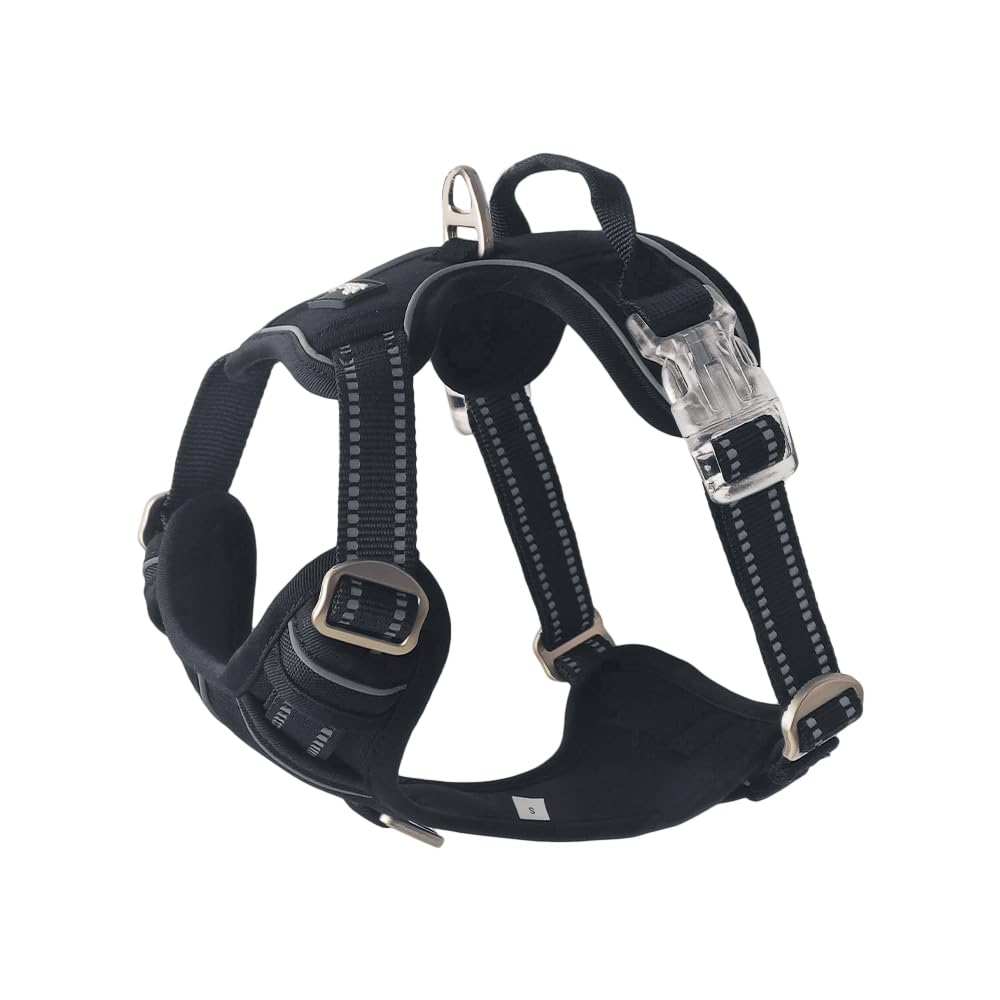 Out'N Wild Quality No-Pull Dog Harness With 2 Leash Clips. Adjustable Soft Padded Reflective No-Choke Pet Oxford Vest, Easy Cont
