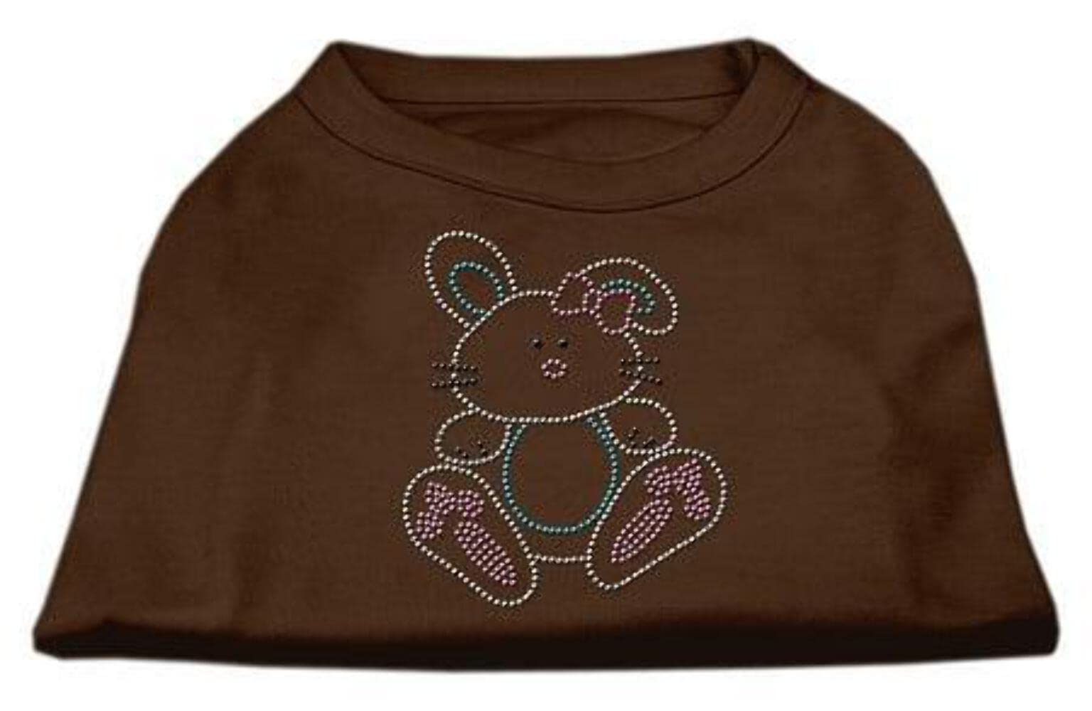 Mirage Pet Products Bunny Rhinestone Dog Shirt, X-Small, Bright Pink