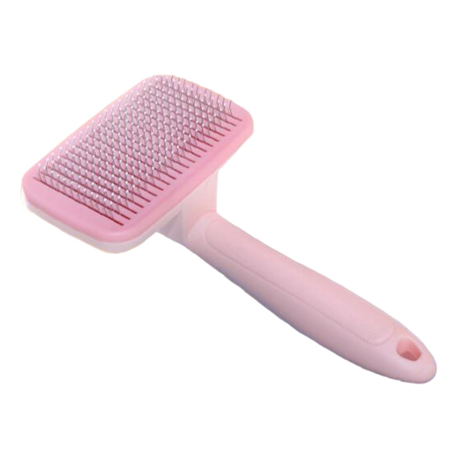 ECOMISTIQ Dog Grooming Brush Durable Portable Self Cleaning Slicker for Pet Dogs Pink| Brushes Combs & Rakes| | Supplies |Pet