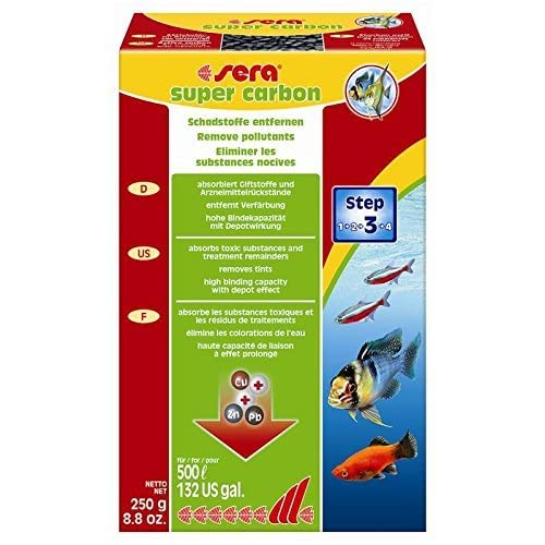 Sera Super Carbon 250 G, 8.8 Oz. Aquarium Filter Accessories